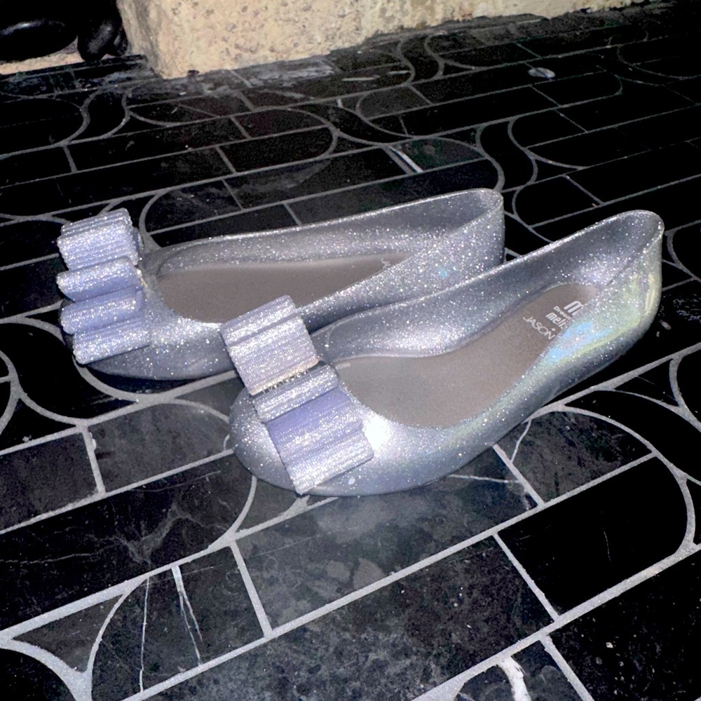 Mini Melissa x Jason Wu silver bow Jelly